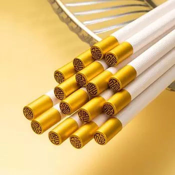 5/8/10 Pairs Reusable Chopsticks Korean Chopsticks Dishwasher Chopsticks Washable Food Grade Chopsticks Non Slip Easy To Use