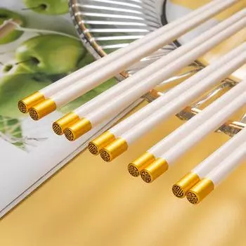 5/8/10 Pairs Reusable Chopsticks Korean Chopsticks Dishwasher Chopsticks Washable Food Grade Chopsticks Non Slip Easy To Use