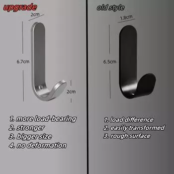 5/8/15PCS upgraded wall-mounted sticky hooks Multi-purpose key storage hanging hooks Bathroom towel rack Behind the door hooks