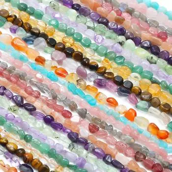 5-8 мм/7-10 мм натуральный камень неправильной формы, бусины из розового кварца, аметисты, агаты для изготовления ювелирных изделий своими руками Green Aventurine 5-8mm