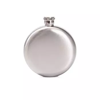 5/8 Oz Pocket Wine Flagon Stainless Steel Hip Flask Wine Jug Round Whiskey Flask Camping 5 OZ