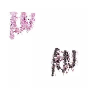 5.9 футов Рождественская гирлянда из мишуры, полоса, новогодние товары для дома и улицы, декор для лестницы, подвесная гирлянда, украшение, полоса гирлянды зелёный