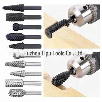 5-элементный черный деревообрабатывающий напильник с вращающейся головкой электрический шлифовальный инструмент DIY набор аксессуаров 5pcs чёрный