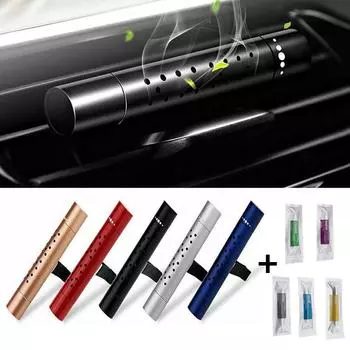 5 ароматов автомобильный освежитель воздуха твердая ароматерапевтическая палочка регулируемый воздухоотводчик парфюмерный диффузор чёрный