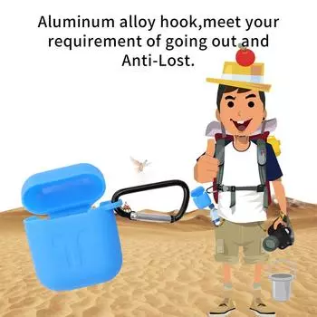 5 аксессуаров Силиконовый ремешок с защитой от потери, карабинная пряжка, ударопрочный, устойчивый к царапинам, пылезащитный красный