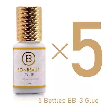 5 бутылочек EONBEAUT Клей для наращивания ресниц Водонепроницаемый клей 5 мл