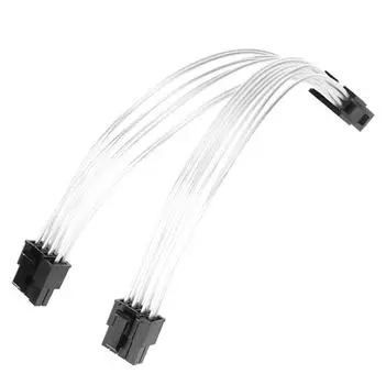 5 CABLE PACK PCI-E 8 pin Female to Dual PCI-E 6+2 pin male GPU Power Cable Splitter Graphics, 18 AWG