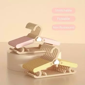 5 Children s Clothes Hangers, Children s Clothes Extension Hangers, Multifunctional Baby Plastic Traceless Hangers жёлтый