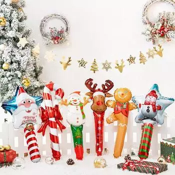 5 Christmas Sticks, Crutches, Balloons разноцветный