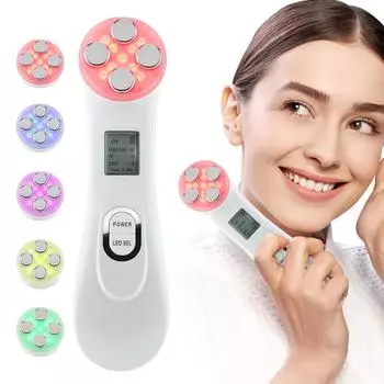 5 Colors Light Multifunctional Radio Frequency Skin Rejuvenation Facial RF Importer Dilute Fine Lines Wrinkles Shrink Pores белый