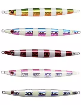 5 цветных приманок металлический джиг дальний заброс светящийся пресноводный морской ловля амберджек луфарь волосатый морской окунь тунец камбала желтохвост форель бонито