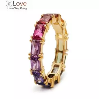 5 цветов блестящие кубические циркониевые женские кольца золотого цвета женские повседневные стильные красочные кольца подарок девушке на годовщину ювелирные изделия 6
