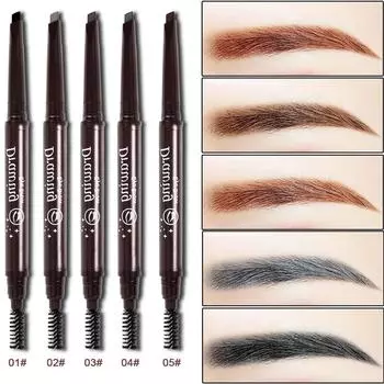 5 цветов карандаш для бровей водостойкий карандаш для бровей долговечная татуировка маркер для бровей ручка для бровей 01