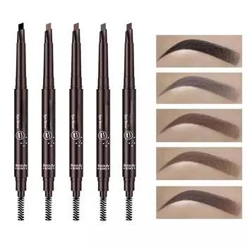 5 цветов косметический карандаш для бровей водостойкий двуглавый тату для бровей натуральный долговечный макияж краска карандаш для бровей