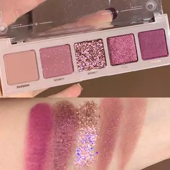 5 цветов, красота, макияж, ленивый закваска, земляной цвет, лоток для теней для век, пустынная роза, персиковый цвет, лоток для теней для век Eye shadow