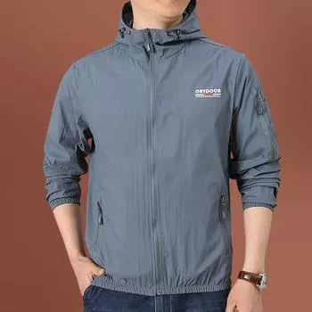 5 цветов, мужская ультратонкая летняя куртка, повседневная одежда большого размера 5XL, дышащая кожаная одежда для рыбалки, спортивное пальто M синий