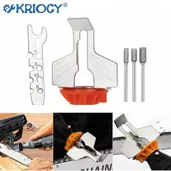 5 цветов Насадка для заточки цепной пилы Направляющая для заточки Головка адаптера для сверла Насадка для заточки цепной пилы Вращающийся инструмент синий