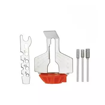 5 цветов Насадка для заточки цепной пилы Направляющая для заточки Головка адаптера для сверла Насадка для заточки цепной пилы Вращающийся инструмент синий