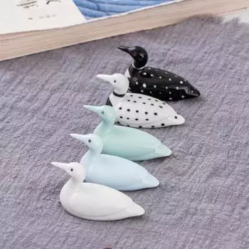 5 цветов подставка для столовых приборов очаровательный внешний вид прочные палочки для еды в форме утки украшение для демонстрации ремесел белый
