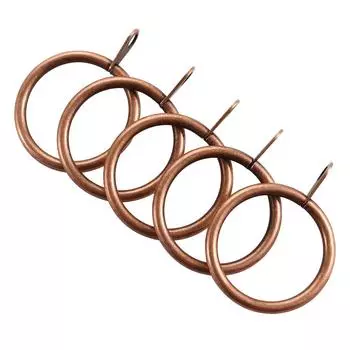 5 цветов практичные прочные металлические крючки для подвешивания штор, римские круглые кольца для штор black-6PCS