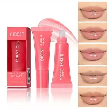 5 цветов, увлажняющий желейный бальзам для губ, водный гель, бальзам для губ, против сухости, трещин, осветляет линии губ, чтобы уменьшить мертвый бальзам для губ, помады 01#