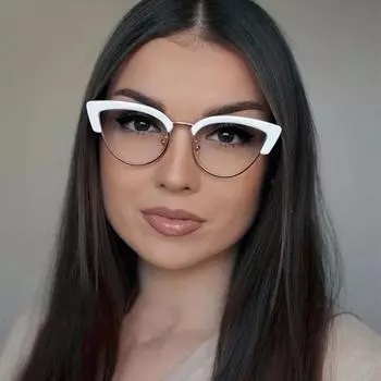 5 цветов, винтажные очки «кошачий глаз», прозрачные линзы, антирадиационные студенческие очки, блокирующие синий свет, металлические оправы, оптические компьютерные очки чёрный