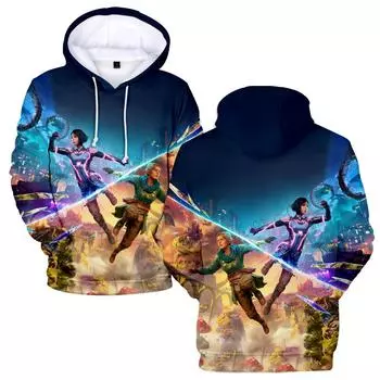 5 цветов Женские и мужские толстовки с принтом в виде мультфильмов, с круглым вырезом, толстовки для путешествий, мужской топ, уличный спортивный костюм для активного отдыха XS синий