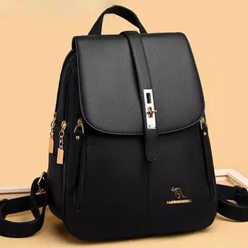 5 цветов, женские рюкзаки из мягкой кожи, винтажные женские сумки на плечо, Sac A Dos, повседневные дорожные женские рюкзаки, Mochilas, школьные сумки темно-синий