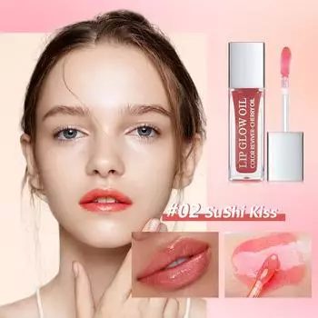 5 цветов жидкая губная помада, блеск для губ, более пухлая, увлажняющая, сухая, увлажняющая, тонированная, сияние, ремонт потрескавшихся, красота, здоровье, полупрозрачный уход #04