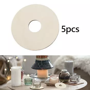 5 деревянных держателей фитиля для изготовления свечей в домашних условиях A