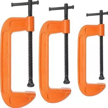 5 дюймов/3 дюйма/1 дюйм G-образный зажим прочные зажимы для деревообработки для мебели деревянные планки DIY ручные инструменты крепеж