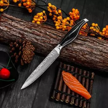 5 дюймов, 67 слоев, нож шеф-повара из дамасской стали, кухонные ножи, нож для нарезки фруктов, нож для очистки овощей, резак