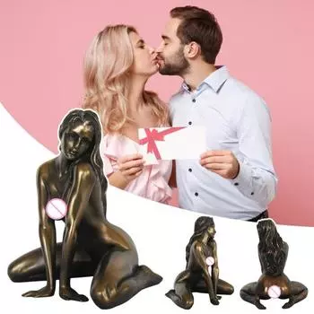 5 дюймов сексуальная женщина статуя смола обнаженная женская фигура статуя настольная девушка скульптура