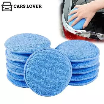 5-дюймовая губка для полировки и нанесения воска из микрофибры для круглого торта