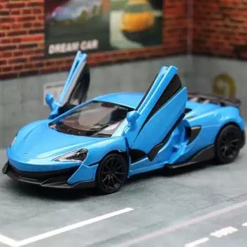 5-дюймовая имитация изысканных литой игрушечной машинки McLaren 600LT Supercar RMZ city 1:Модель из 36 сплавов с откатным механизмом