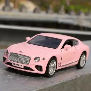 5-дюймовая металлическая модель автомобиля, изысканный литой игрушечный автомобиль Bentley Continental GT, лимузин RMZ city 1:36 моделей из сплава, подарки для детей