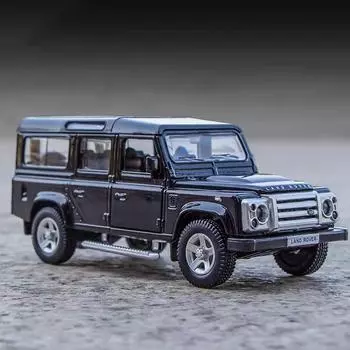 5-дюймовая металлическая модель автомобиля, литая под давлением и игрушечная машина, внедорожник Land Rover Defender RMZ city 1:36 моделей из сплава, подарки для детей