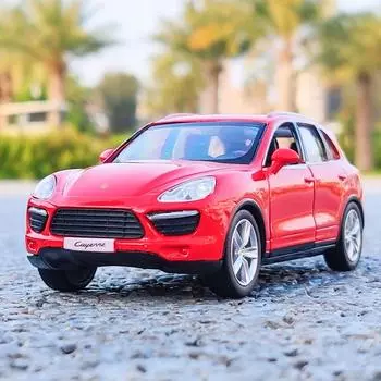 5-дюймовая металлическая модель автомобиля, литая под давлением и игрушечная машина Porsche Cayenne, роскошный внедорожник RMZ city 1:36 моделей из сплава, подарки для детей
