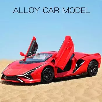 5-дюймовая металлическая модель автомобиля, литая под давлением и игрушечная машинка Lamborghini Sian Supercar RMZ city 1:36 моделей из сплава, подарки для детей