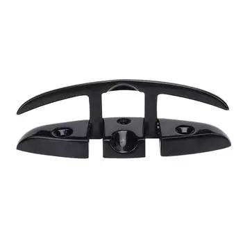 5-дюймовая складная швартовная уткетка для лодок, прочная, черная, из нержавеющей стали, для яхт, катеров, рыб