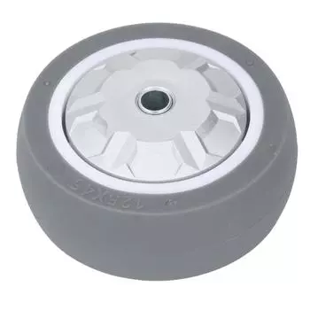 5-дюймовое резиновое колесо грузоподъемностью 200 кг, амортизирующее, износостойкое, тихое, твердое колесо TPR для тележки