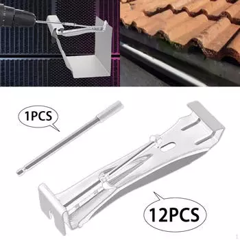 5-дюймовые зажимы для водосточных желобов — простая установка 12pcs