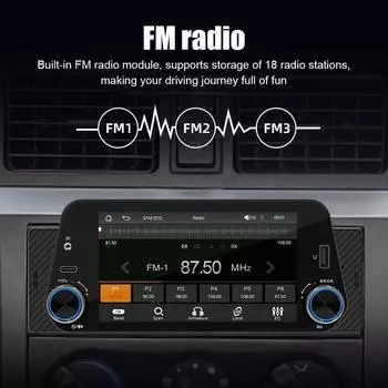 5-дюймовый автомобильный беспроводной совместимый или Android Auto ConnectionMP5 Smart Car Navigation Reverse Stereo Bluetooth Player Tools