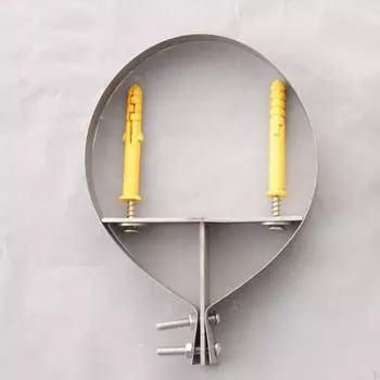 5-дюймовый держатель для трубы дымохода, подвесной, портативный, регулируемый, настенный, держатель для дымохода чёрный