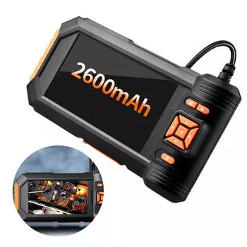 5-дюймовый IPS экран с двумя линзами промышленный эндоскоп 1080P камера-змея для осмотра канализационных труб 2600 мАч A-single lens