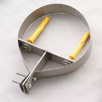 5-дюймовый кронштейн для трубы дымохода, регулируемый зажим для установки печи чёрный