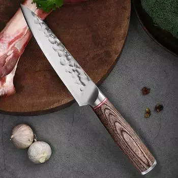 5-дюймовый кухонный нож для обвалки, кованый нож ручной работы, мясной тесак, кухонный нож из нержавеющей стали с деревянной ручкой, кухонный гаджет