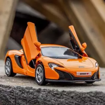 5-дюймовый металлический автомобиль, имитация изысканного литья под давлением, игрушечный автомобиль McLaren 650S, суперкар RMZ city 1:36 моделей из сплава, подарки для детей