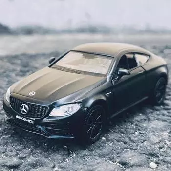 5-дюймовый металлический автомобиль, имитация изысканного литья под давлением, игрушечный автомобиль Mercedes Benz C63s AMG Coupe RMZ city 1:36 моделей из сплава, подарки для детей