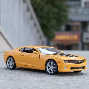 5-дюймовый металлический автомобиль-симулятор, изысканная литая игрушечная машинка 2010 Chevrolet Camaro Supercar RMZ city 1:36 моделей из сплава, подарки для детей